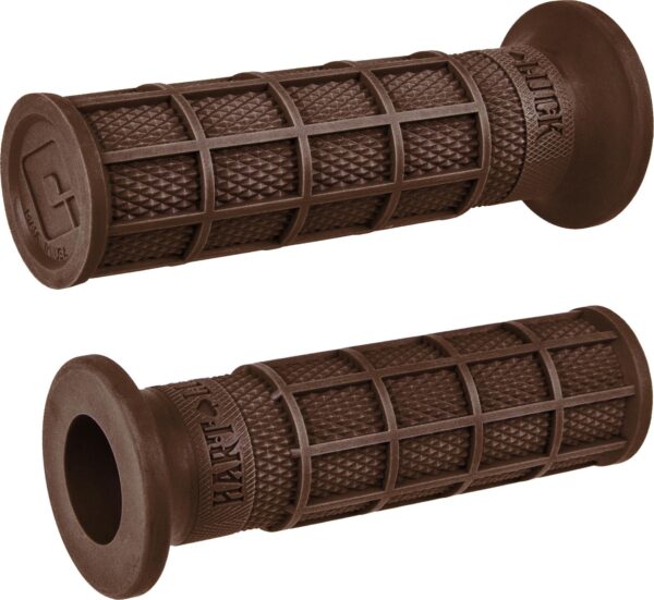 ODI SINGLE PLY WAFFLE GRIPS VTWIN BROWN - V02FWBN