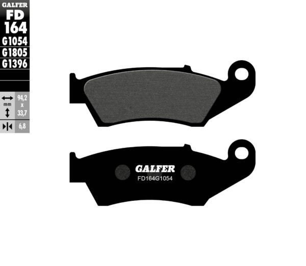 GALFER BRAKE PADS SEMI METALLIC FD164G1054 - FD164G1054