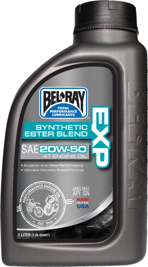 BEL-RAY EXP SYNTHETIC ESTER BLEND 4T ENGINE OIL 20W-50 1L - 99131-B1LW