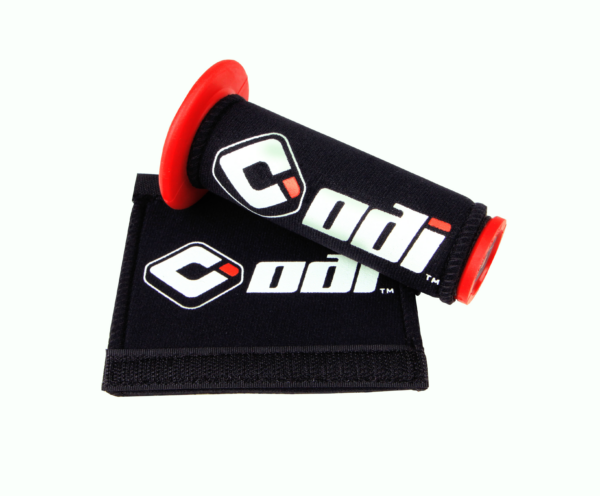 ODI GRIP COVERS BLACK W/LOGO - G01GCB