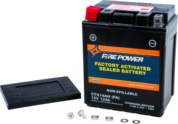 FIRE POWER BATTERY CTX14AH SEALED FACTORY ACTIVATED - CTX14AH-BS(FA)