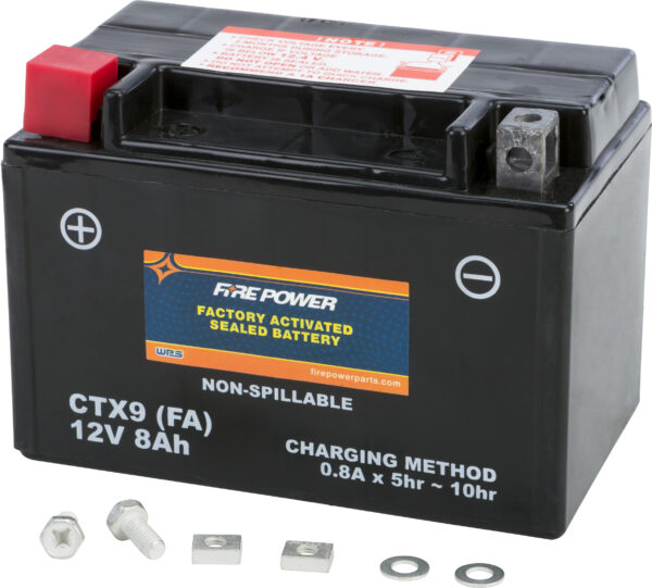 FIRE POWER BATTERY CTX9 SEALED FACTORY ACTIVATED - CTX9-BS(FA)