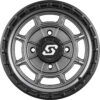 SEDONA RIFT WHEEL 14X7 4/137 5+2 (+10MM) CARBON GREY - A22CG-47037+10S - Image 3