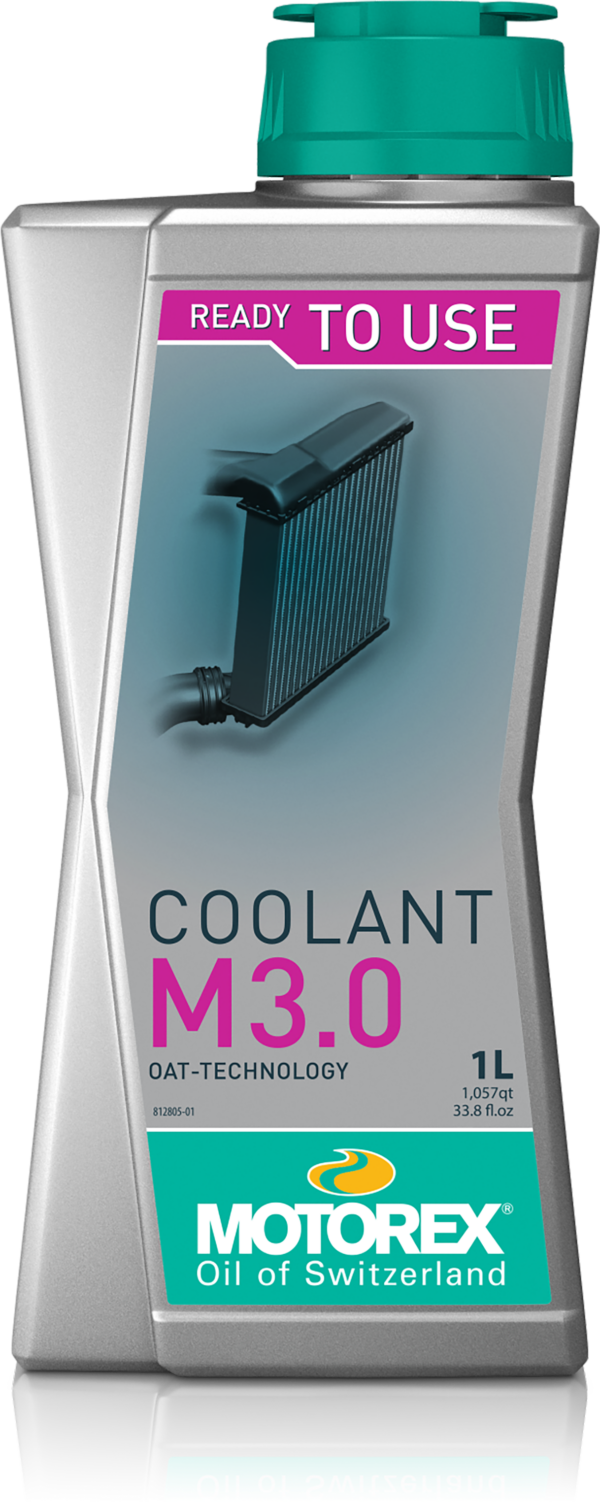 MOTOREX COOLANT M3.0 READY TO USE 1LT 10/CASE - 308100