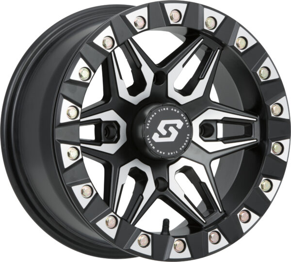 SEDONA SPLIT 6 BDLK WHEEL 14X7 4/156 6+1 (+30MM) BLK/MACHINED - A72M-47056-61S