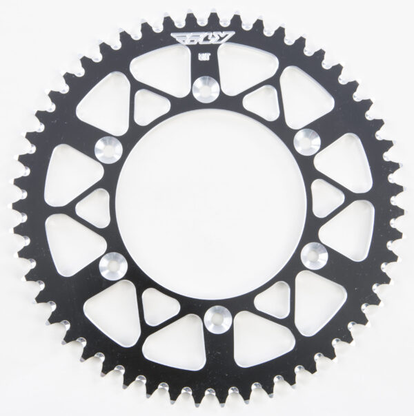 FLY RACING REAR SPROCKET ALUMINUM 51T-520 BLK HON - OLD 225-51 BLK