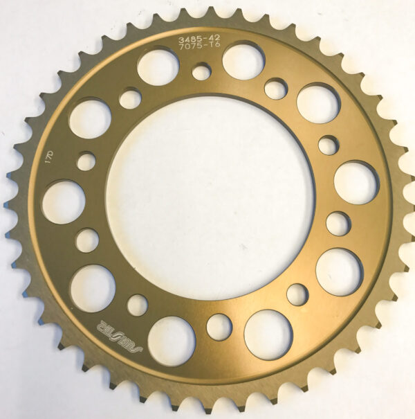 SUNSTAR REAR SPROCKET ALUMINUM 42T-520 YAM - 5-348542