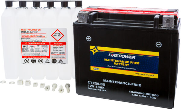 FIRE POWER BATTERY CTX20-BS MAINTENANCE FREE - CTX20-BS