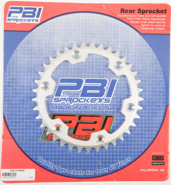 PBI REAR SPROCKET ALUMINUM 37T-520 BETA/HON - 3155 37-3