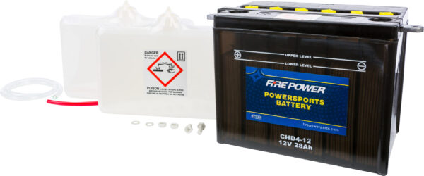 FIRE POWER BATTERY W/ACID CHD4-12 12V - CHD4-12