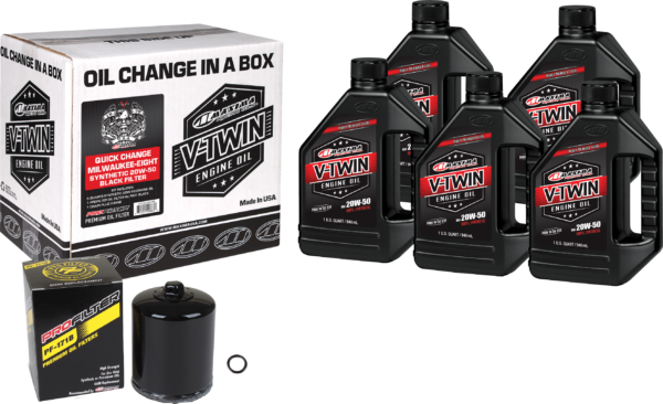 MAXIMA V-TWIN QUICK CHANGE KIT SYN M8 BLACK FILTER - 90-129015PB