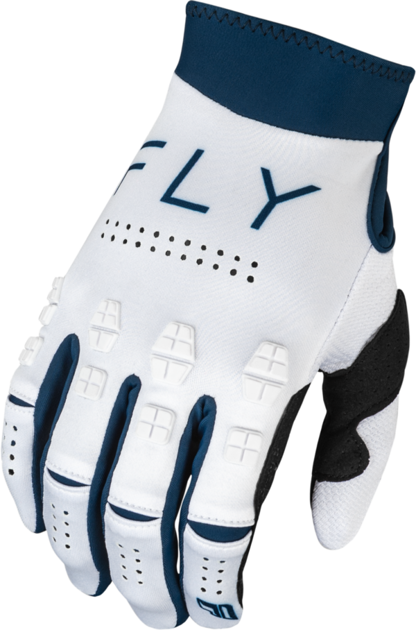 FLY RACING EVOLUTION DST GLOVES WHITE/NAVY LG - 377-112L