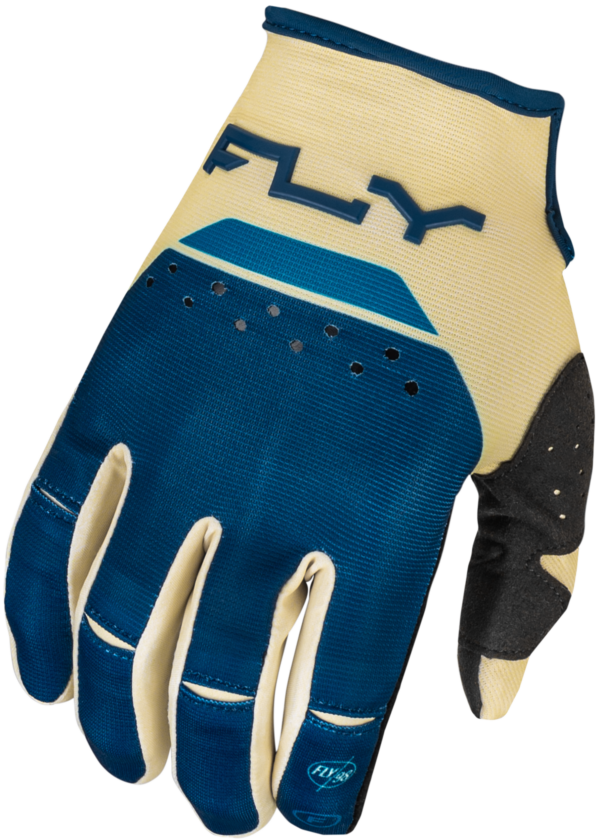 FLY RACING KINETIC RELOAD GLOVES IVORY/NAVY/COBALT MD - 377-513M