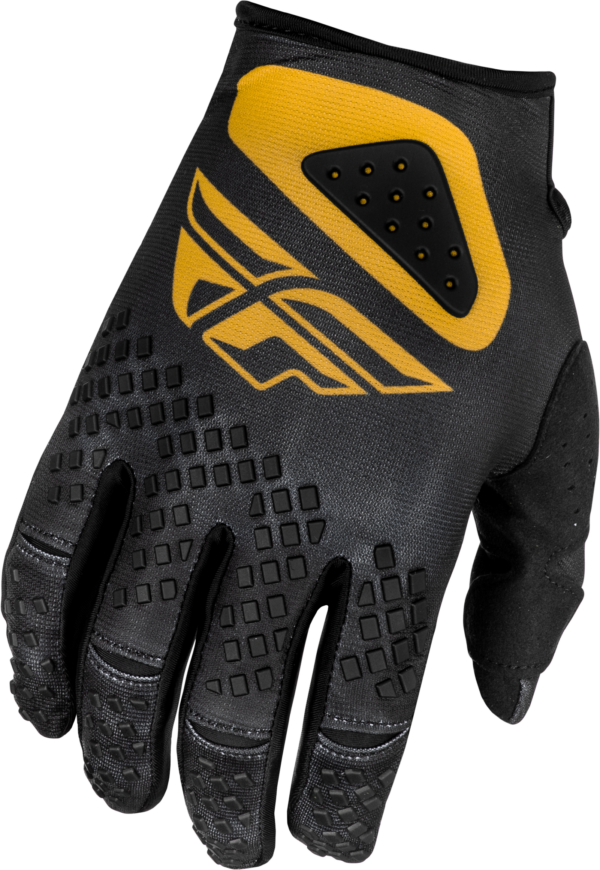 FLY RACING KINETIC CENTER GLOVES BLACK/GOLD XS - 378-510XS