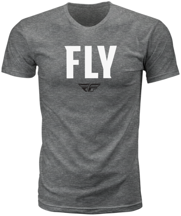 FLY RACING FLY WFH TEE DARK GREY HEATHER LG - 352-0156L