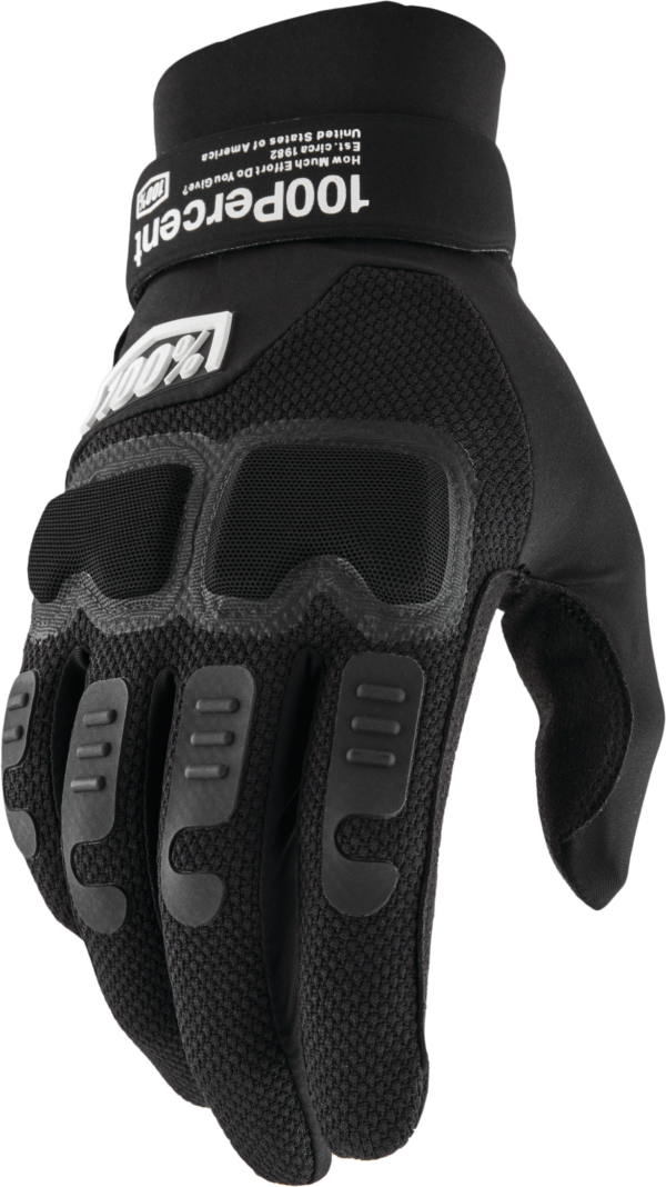 100-PERCENT LANGDALE GLOVES BLACK MD - 10029-00002