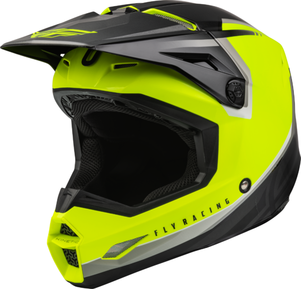 FLY RACING KINETIC VISION HELMET HI-VIS/BLACK MD - F73-8651M