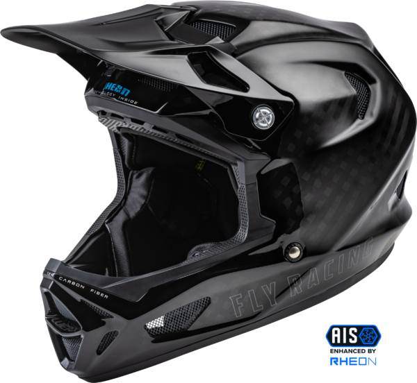 FLY RACING YOUTH WERX-R CARBON HELMET BLACK CARBON YL - 73-9220YL