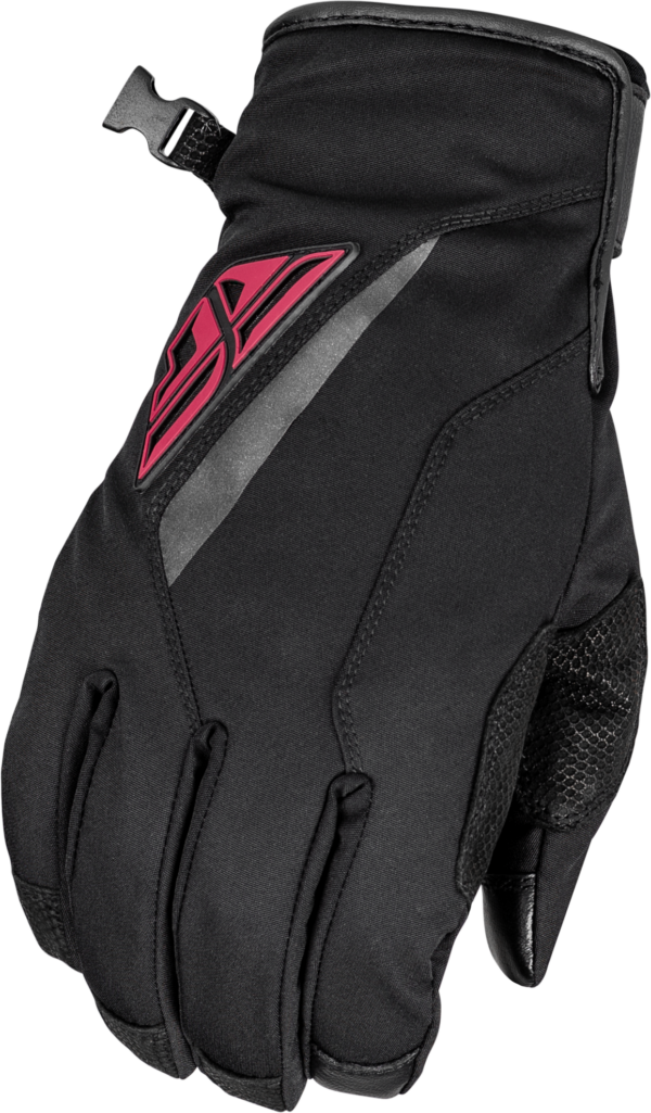 FLY RACING TITLE LONG GLOVES BLACK/PINK XS - 371-0614XS