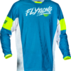 FLY RACING YTH KINETIC MESH KHAOS JERSEY BLUE/WHITE/HI-VIS YL - 377-332YL - Image 2