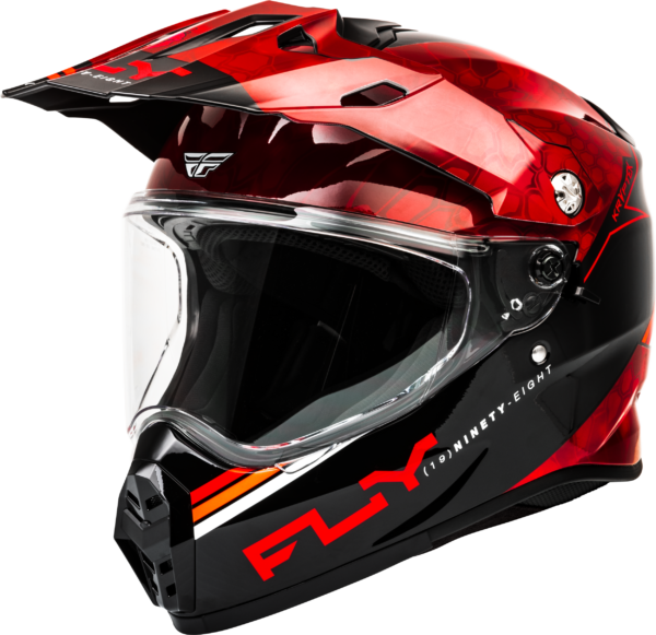 FLY RACING TREKKER KRYPTEK CONCEAL HELMET RED/BLACK XS - 73-7029XS