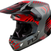 FLY RACING FORMULA CP SLICE HELMET GREY/RED/BLACK XS - 73-0051XS - Image 3