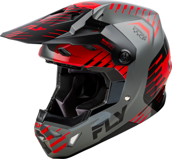 FLY RACING FORMULA CP SLICE HELMET GREY/RED/BLACK XL - 73-0051X