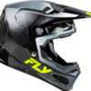 FLY RACING FORMULA S CARBON PROTOCOL HLMT BLACK CARBON/GREY/HI-VIS SM - 73-4464S - Image 5