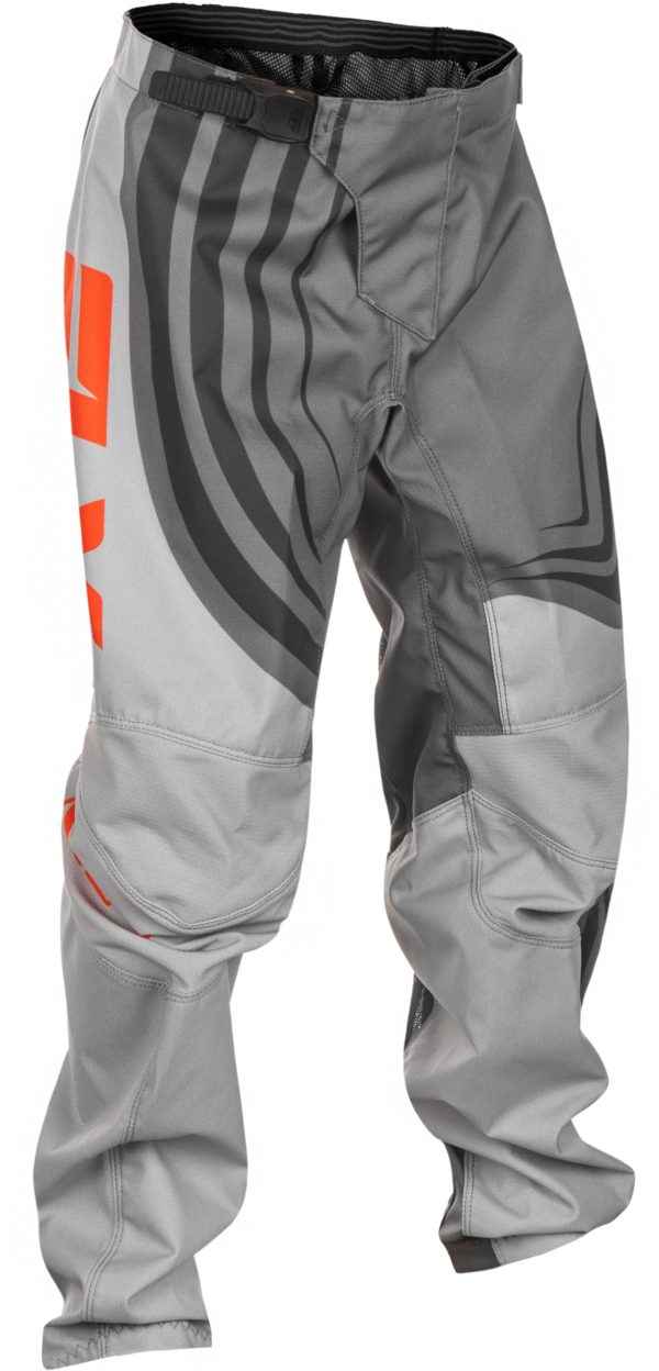 FLY RACING YOUTH F-16 PANTS CA/NY GREY/ORANGE SZ 26 - C378-23326