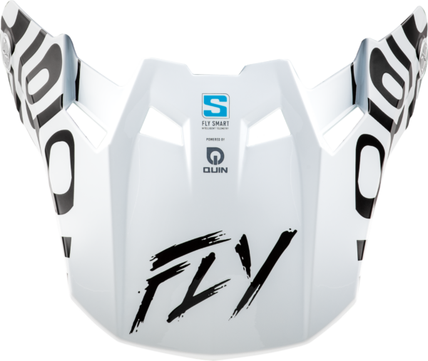 FLY RACING FORMULA S CARBON ABYSS VISOR WHITE/BLACK MD/LG - 73-4485