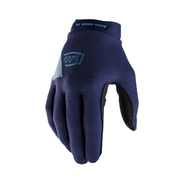 100-PERCENT RIDECAMP GLOVES NAVY/SLATE BLUE SM - 10011-00015