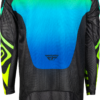 FLY RACING EVOLUTION  DST ZEN JERSEY BLACK/BLUE/HI-VIS SM - 378-124S - Image 2