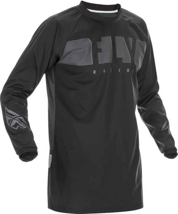 FLY RACING WINDPROOF JERSEY BLACK/GREY 2X - 370-80102X