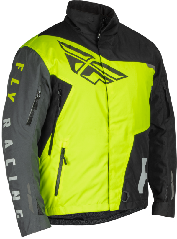 FLY RACING YOUTH SNX PRO JACKET BLACK/HI-VIS YL - 470-5403YL