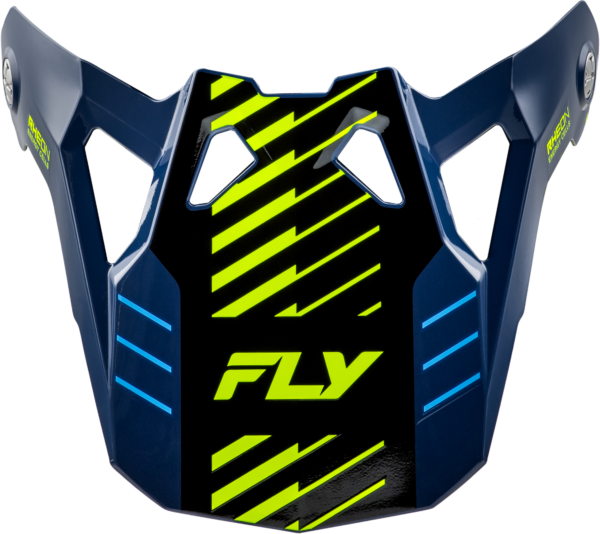 FLY RACING FORMULA CP SLICE VISOR NAVY/HI-VIS/WHITE M-2X - 73-0057