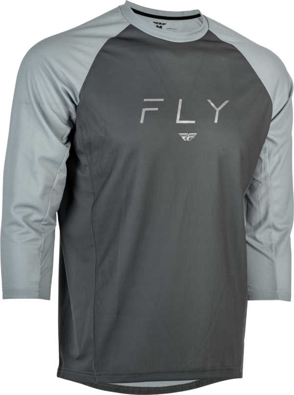 FLY RACING RIPA 3/4 SLEEVE JERSEY GREY/LIGHT GREY MD - 352-8133M