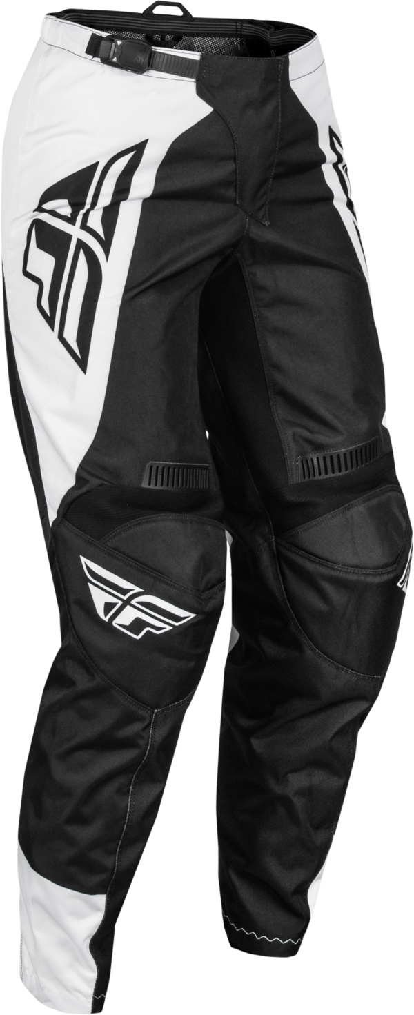 FLY RACING WOMEN'S F-16 PANTS BLACK/WHITE SZ 03/04 - 377-83203