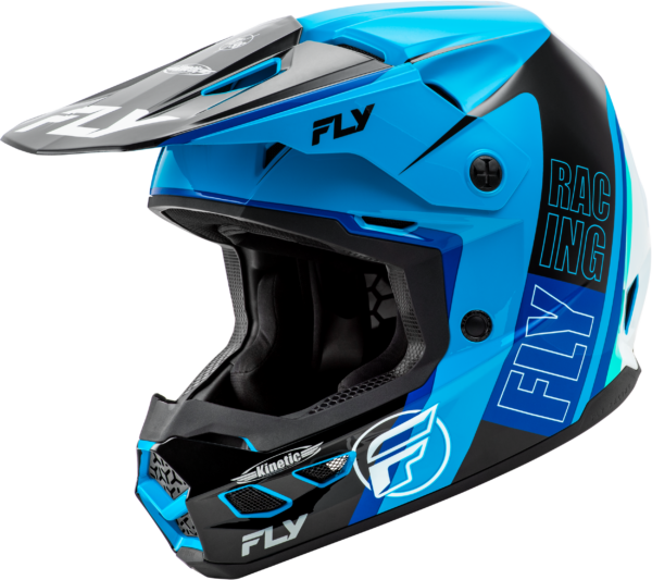 FLY RACING KINETIC RALLY HELMET BLUE/BLACK/WHITE LG - A0030570LG