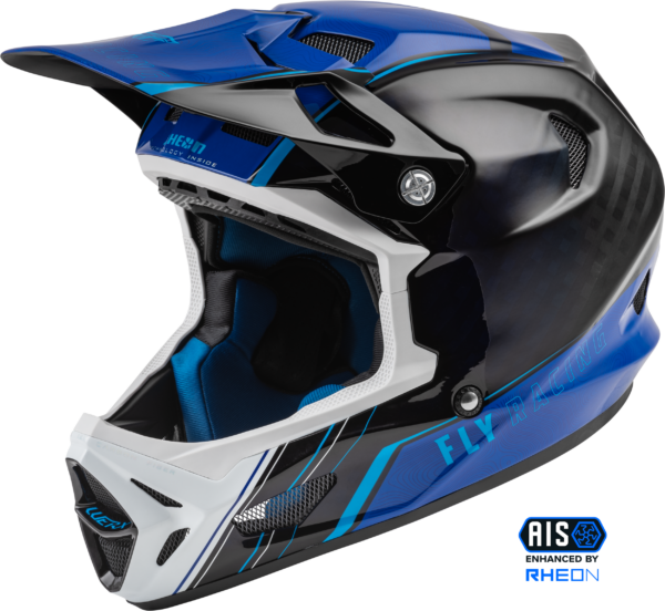 FLY RACING YOUTH WERX-R CARBON HELMET BLUE/CARBON YL - 73-9222YL