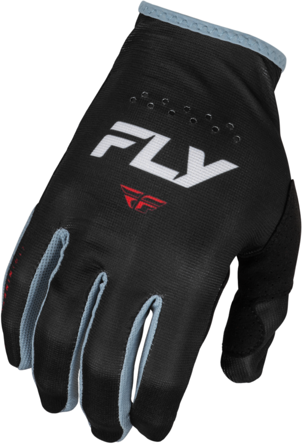 FLY RACING LITE GLOVES BLACK/WHITE/RED SM - 377-710S