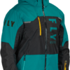 FLY RACING CARBON JACKET BLACK/TEAL/ORANGE MD - 470-5203M - Image 2