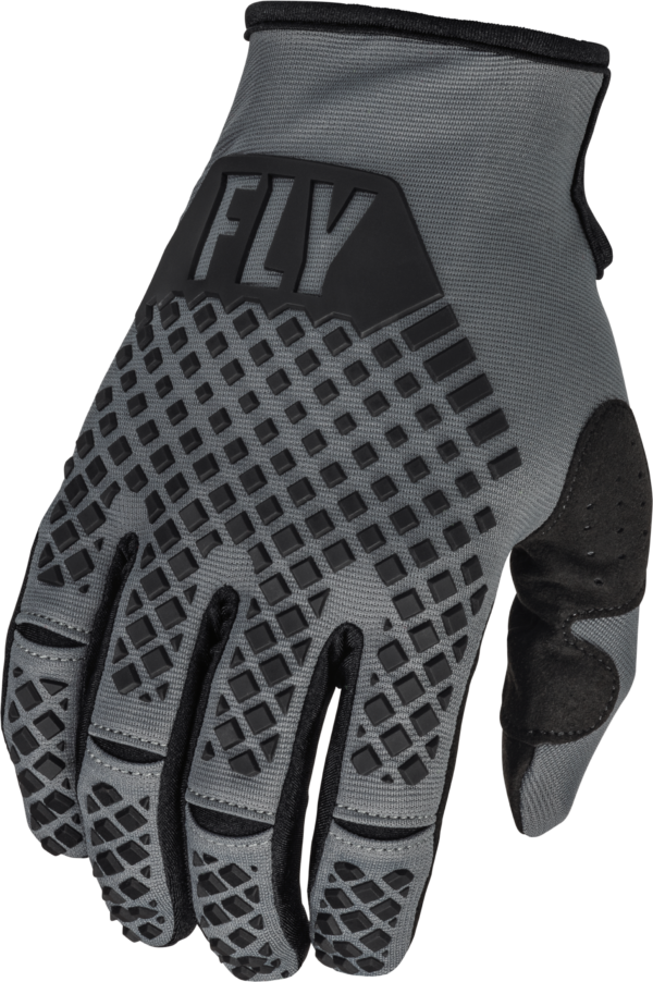 FLY RACING YOUTH KINETIC GLOVES DARK GREY/BLACK YM - 376-410YM