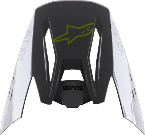 ALPINESTARS S-M5 BOND VISOR SILVER/YELLOW FLUO GLOSSY - 8983422-1915-OS