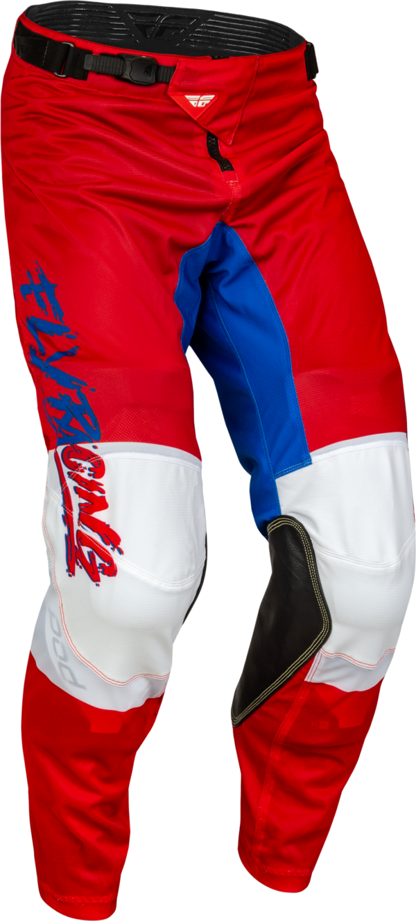 FLY RACING YOUTH KINETIC MESH KHAOS PANTS RED/WHITE/BLUE SZ 22 - 377-34422