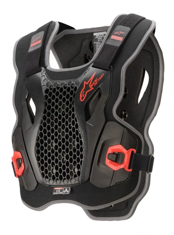 ALPINESTARS BIONIC ACTION CHEST PROTECTOR BLACK/RED XL/2X - 6700421-13-XL/2XL