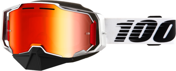 100-PERCENT ARMEGA SNOWMOBILE GOGGLE LIGHTSABER MIRROR RED LENS - 50008-00002