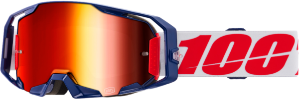 100-PERCENT ARMATIC GOGGLE MACH Z MIRROR RED LENS - 50060-00006