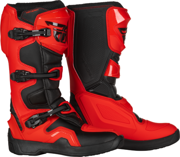 FLY RACING MAVERIK BOOTS RED/BLACK SZ 07 - 364-67307