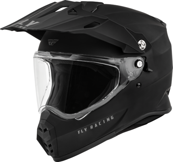 FLY RACING TREKKER SOLID HELMET MATTE BLACK XS - 73-7036XS