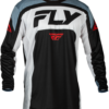 FLY RACING YOUTH LITE JERSEY BLACK/WHITE/DENIM GREY YXL - 377-720YXL - Image 2